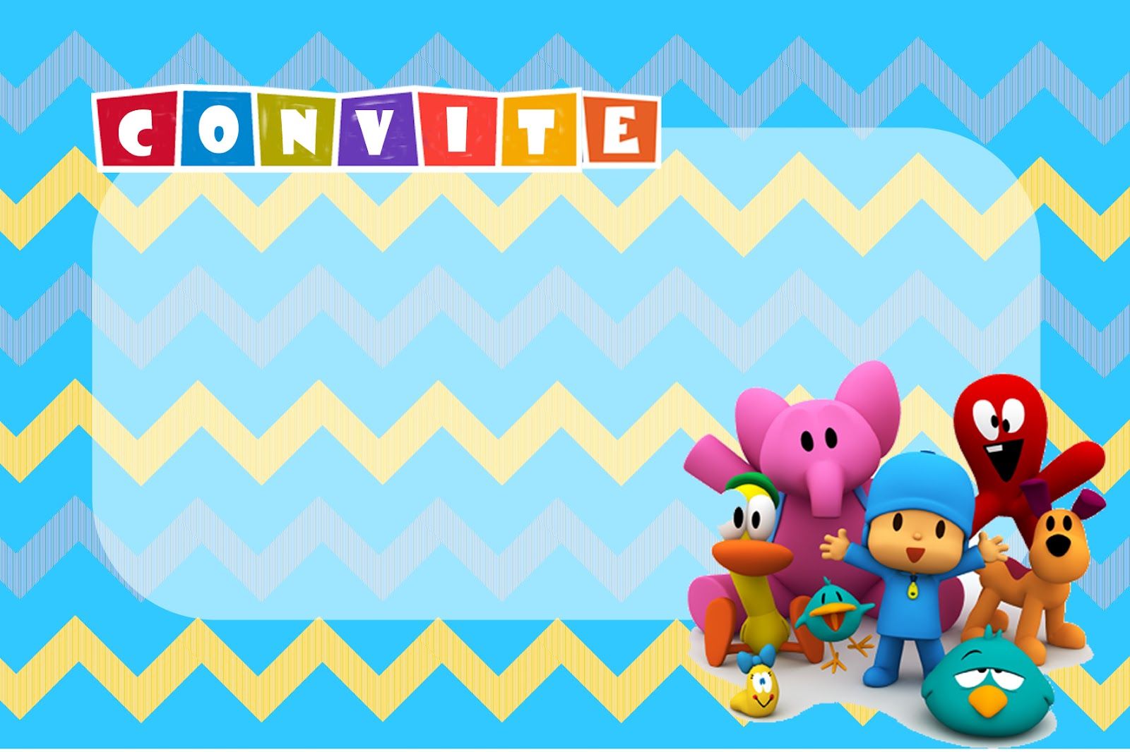 Festa Pocoyo Convite