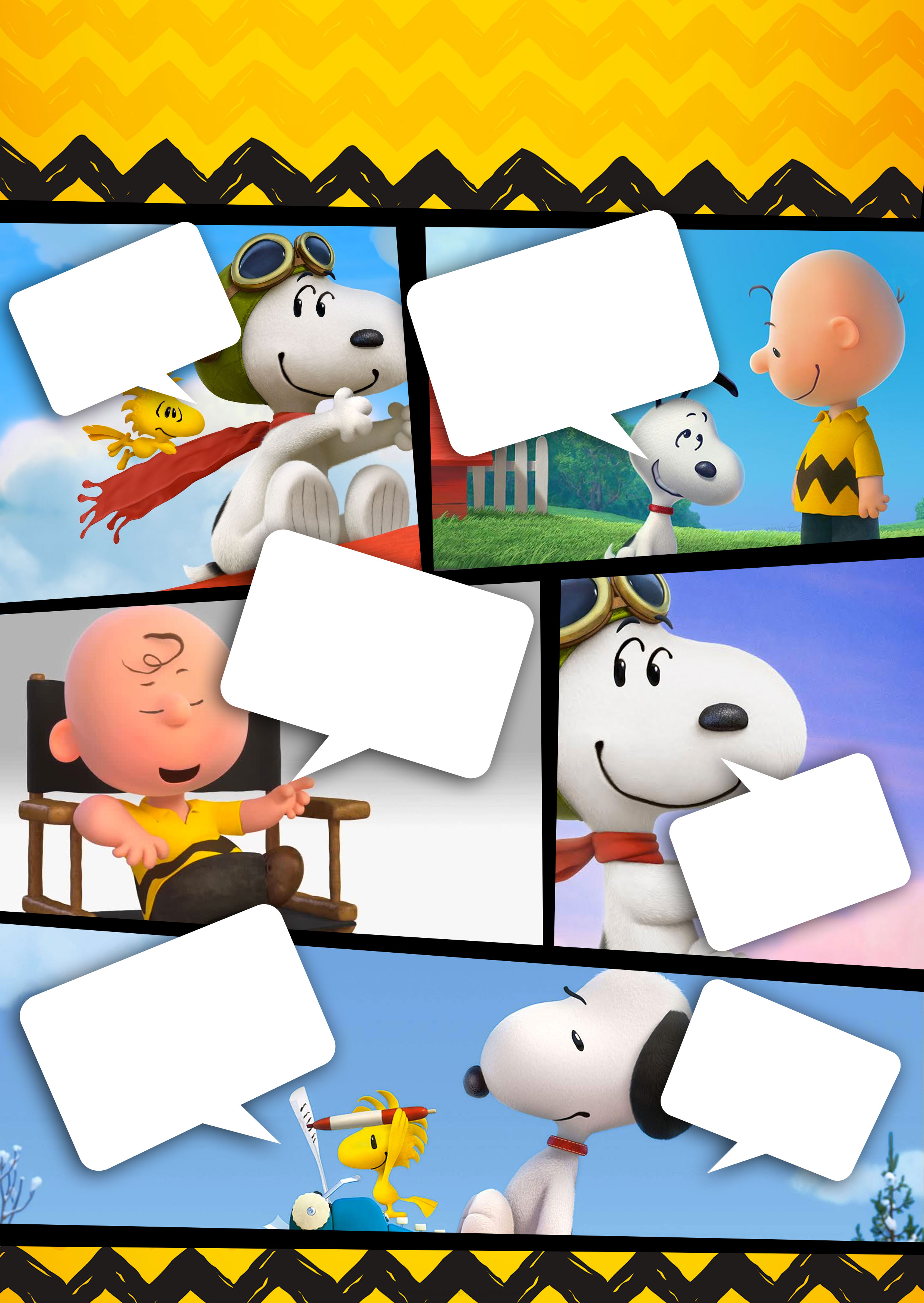 festa do snoopy Convite