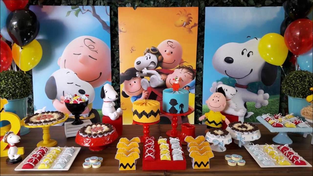 festa do snoopy E Charlie Brown