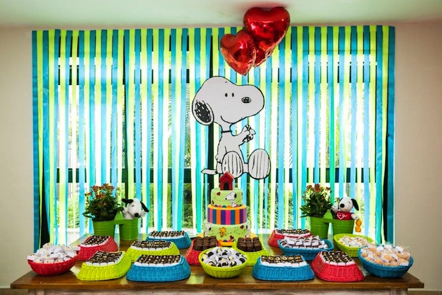 festa do snoopy Simples