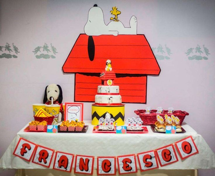 festa do snoopy Simples