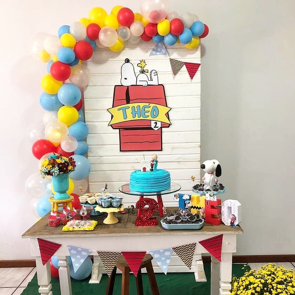 festa do snoopy Simples