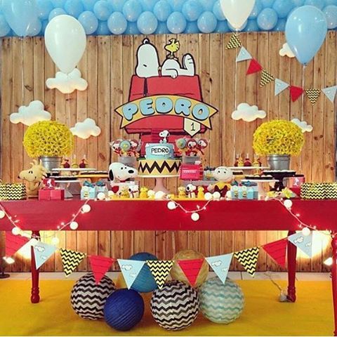 festa do snoopy Simples