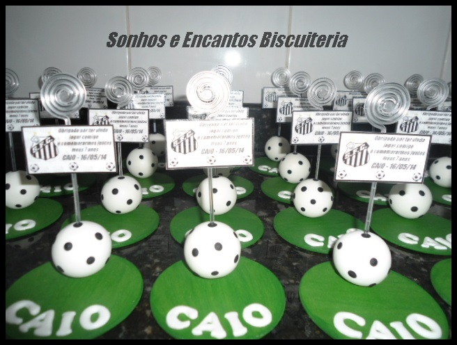  lembrancinha futebol Biscuit