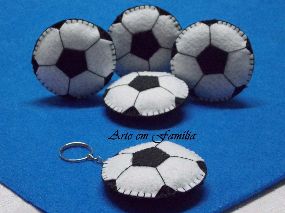  lembrancinha futebol Feltro