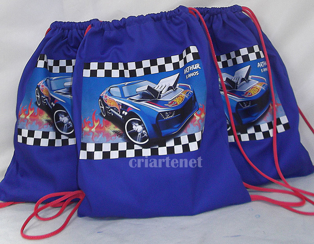 Lembrancinha Hot Wheels Mochila