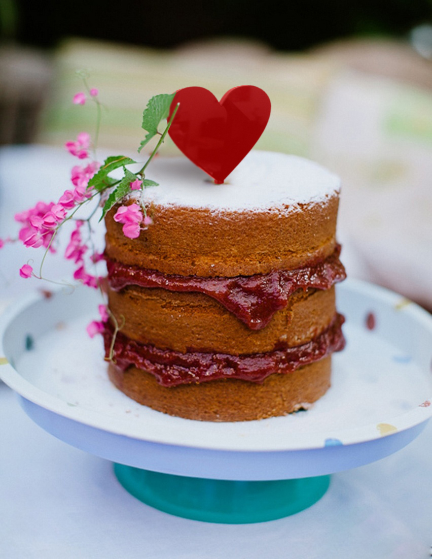 mini bolo decorado Dia dos Namorados