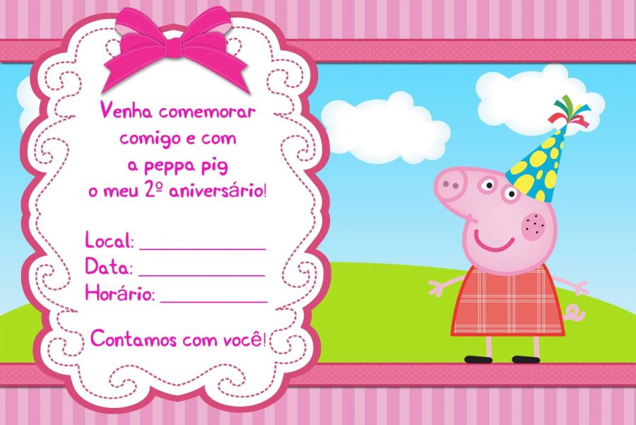 Festa Peppa Pig Convite