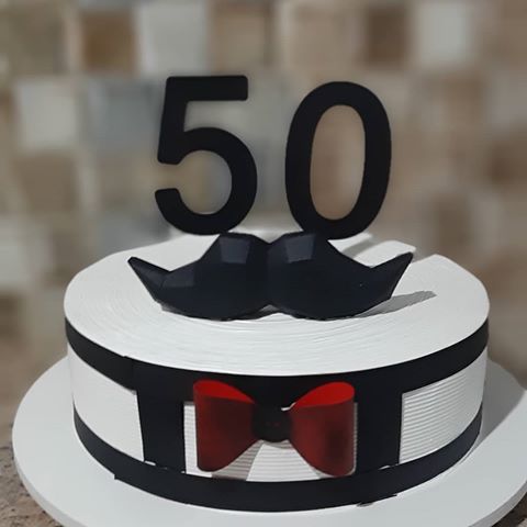 bolo 50 anos Masculino