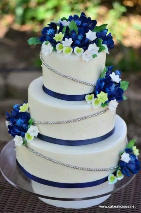 Bolo Azul e Branco: 100 ideias deliciosas para se inspirar
