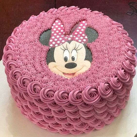 Bolo Com Papel Arroz Da Minnie