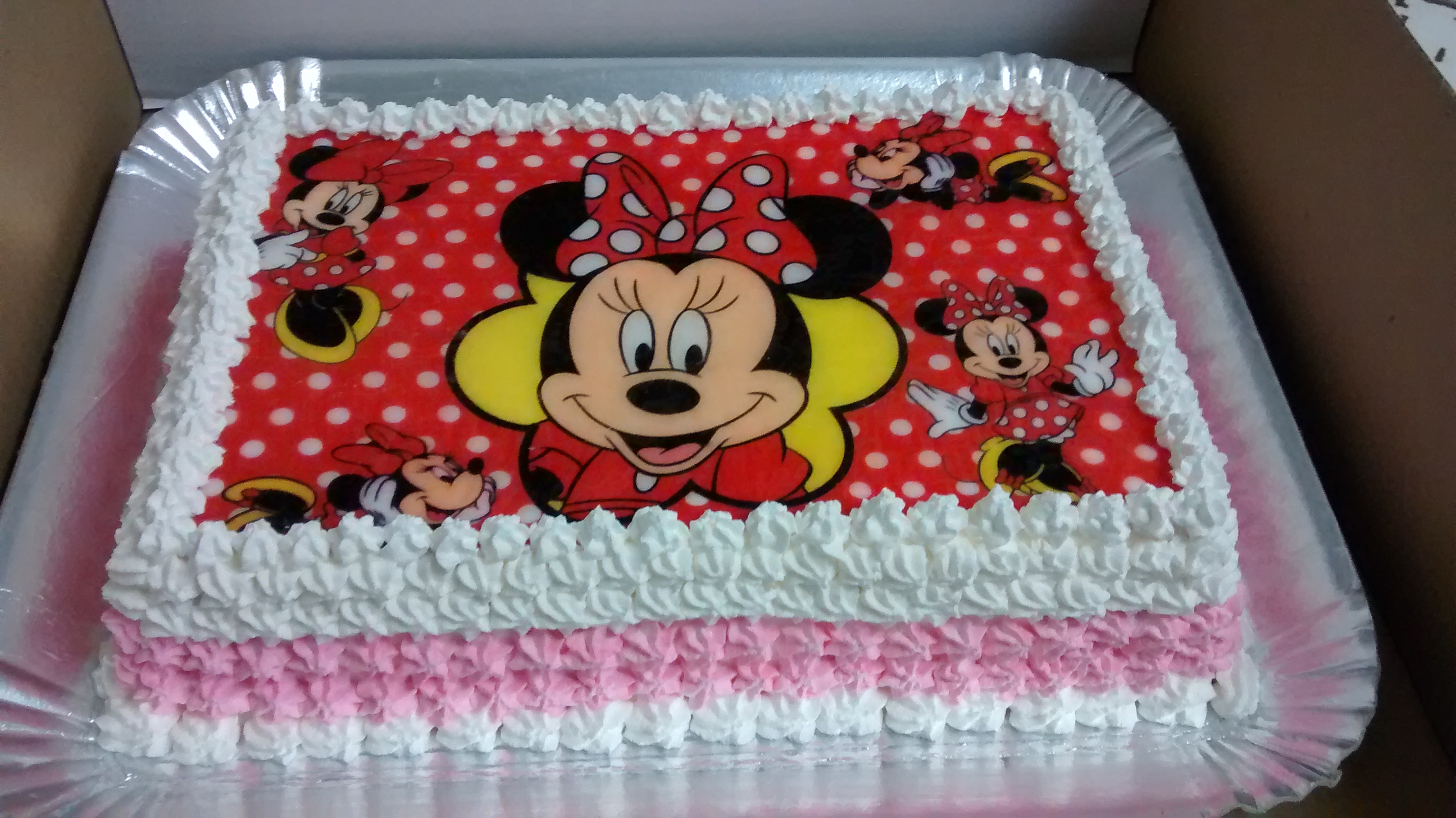 Bolo Com Papel Arroz Da Minnie