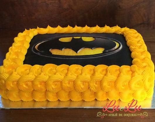 Bolo Com Papel Arroz Do Batman