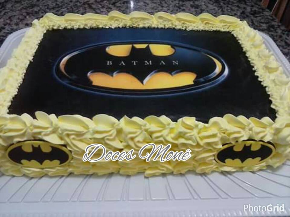 Bolo Com Papel Arroz Do Batman