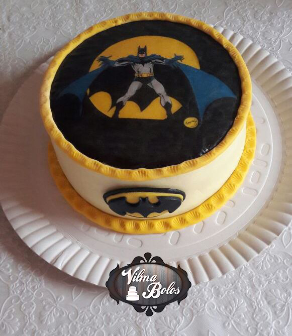 Bolo Com Papel Arroz Do Batman