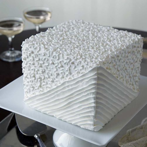 bolo de casamento quadrado Simples