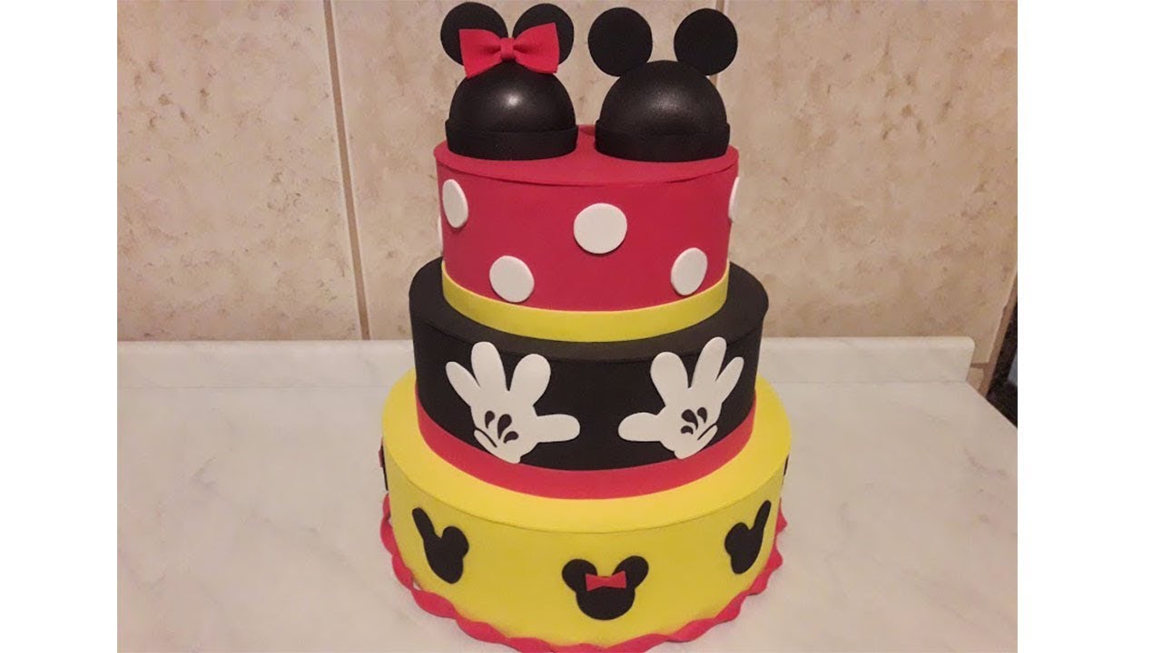 Bolo Fake Mickey E Minnie