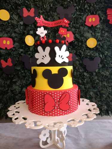 Bolo Fake Mickey E Minnie