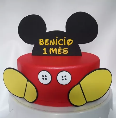 Bolo Fake Mickey Simples