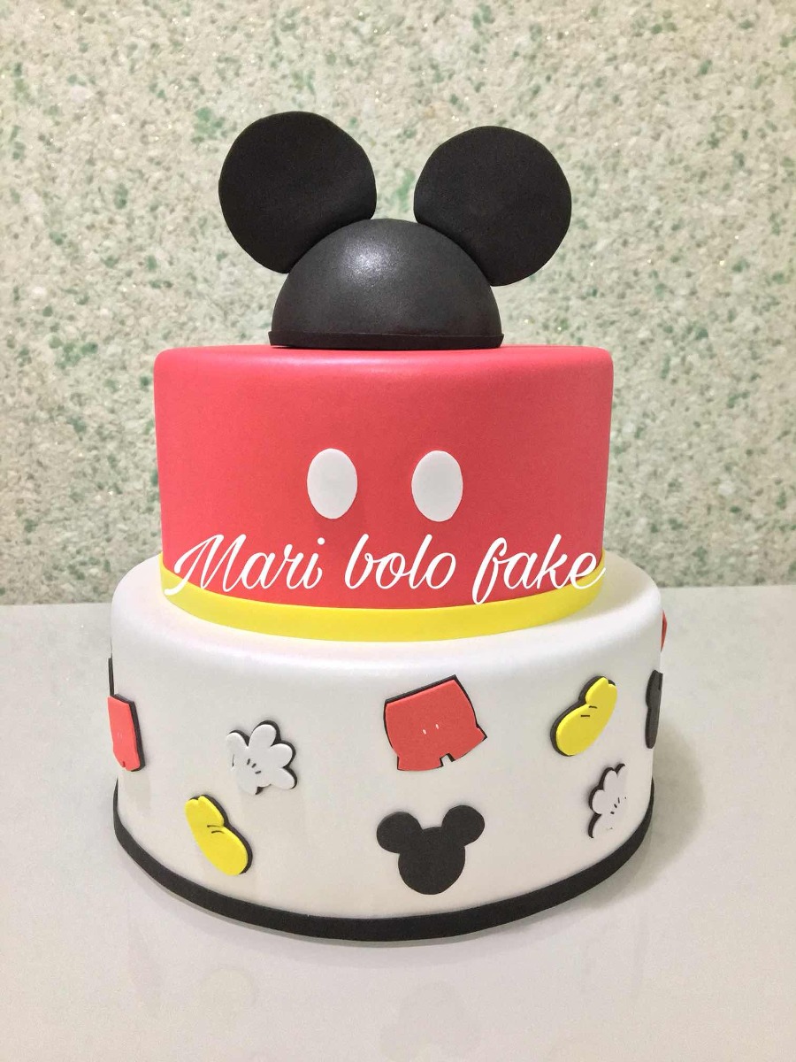 Bolo Fake Mickey Simples