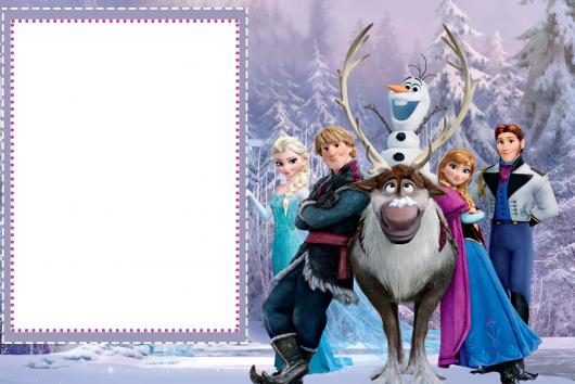 10+ Artes] Convite Frozen Grátis para editar e imprimir