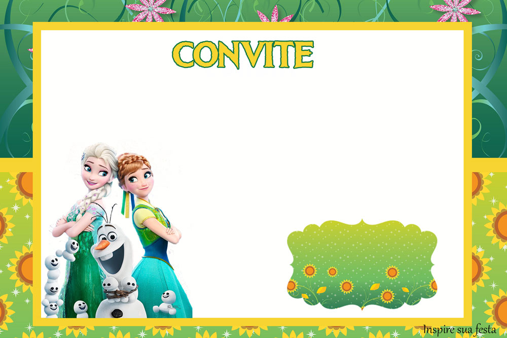 convite frozen Fever