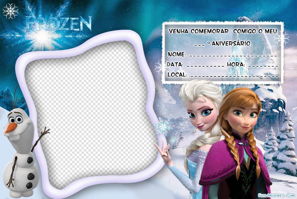 10+ Artes] Convite Frozen Grátis para editar e imprimir