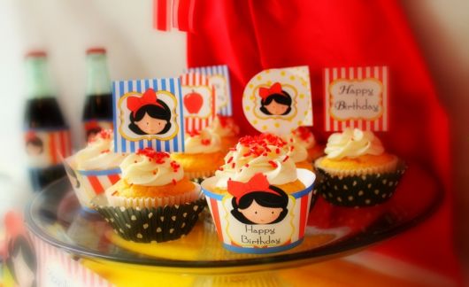 cupcake branca de neve Baby