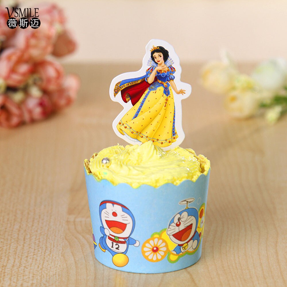 cupcake branca de neve Topper