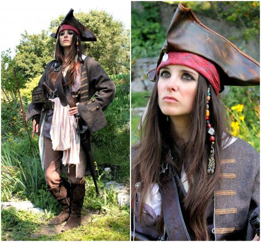 fantasia jack sparrow Feminina