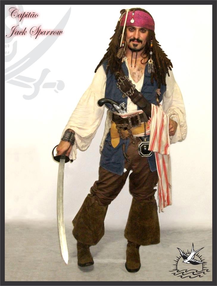 fantasia jack sparrow Luxo