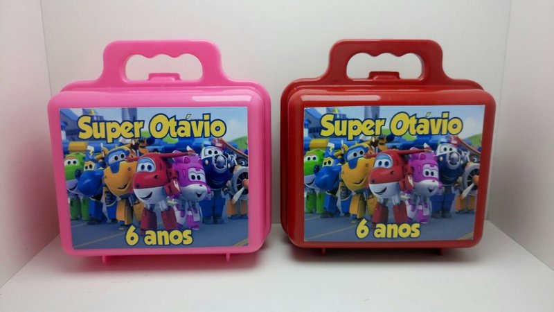 lembrancinha super wings Maletinha