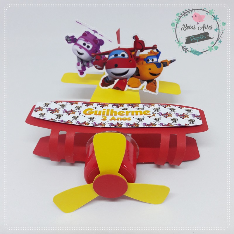 lembrancinha super wings Tubete