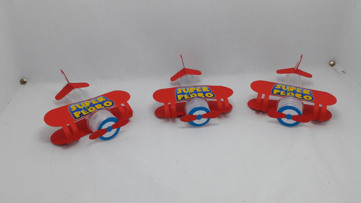 lembrancinha super wings Tubete