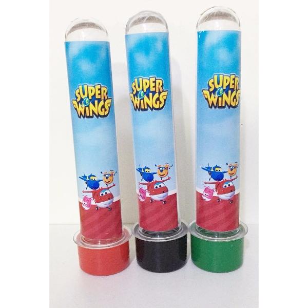 lembrancinha super wings Tubete