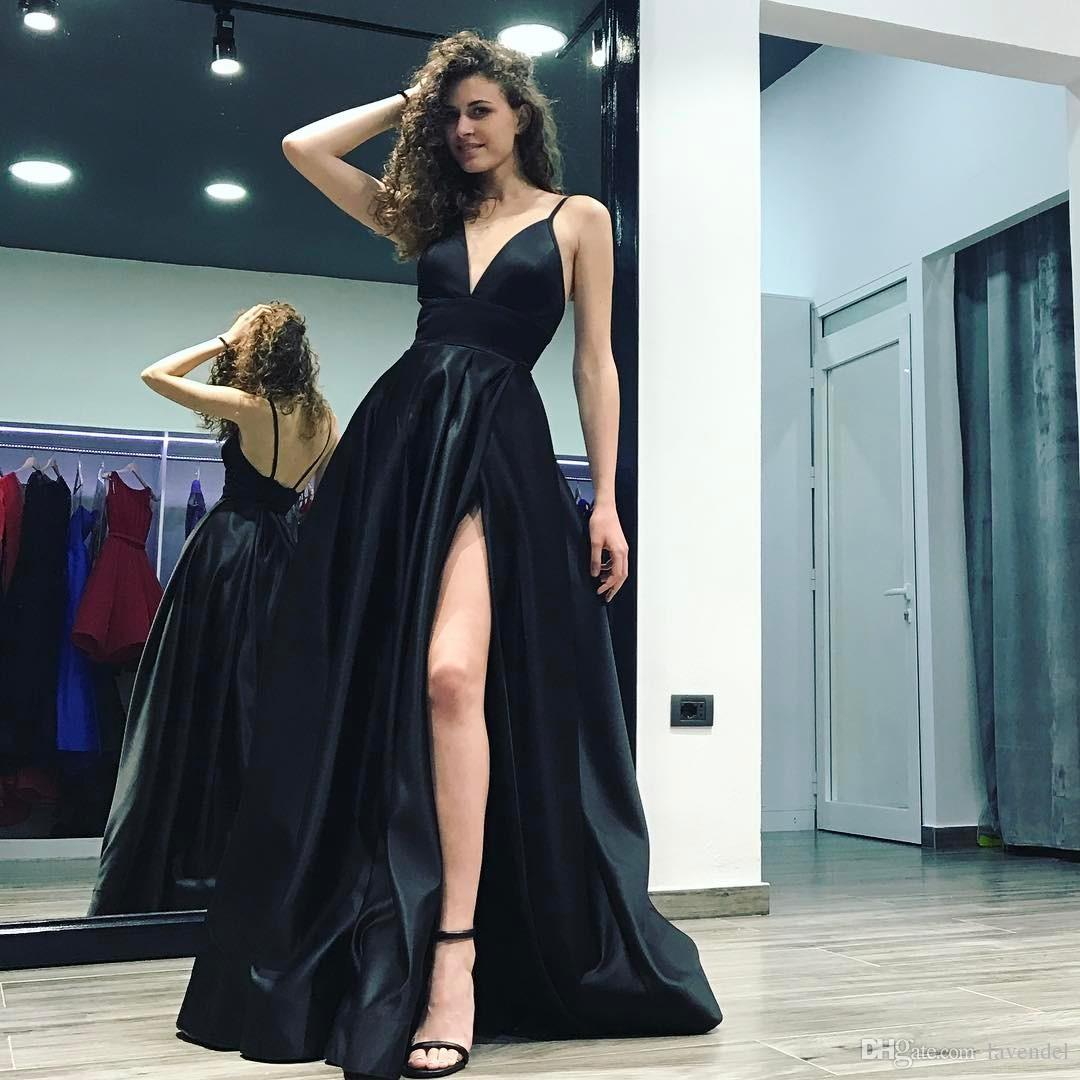 vestido de formatura Preto