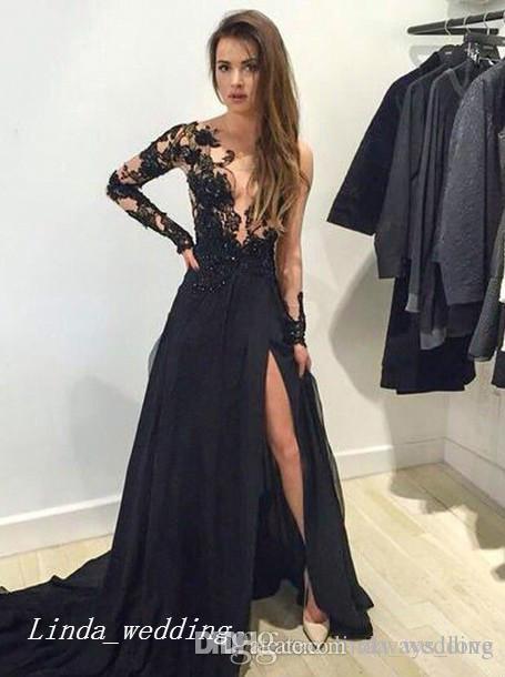 vestido de formatura Preto