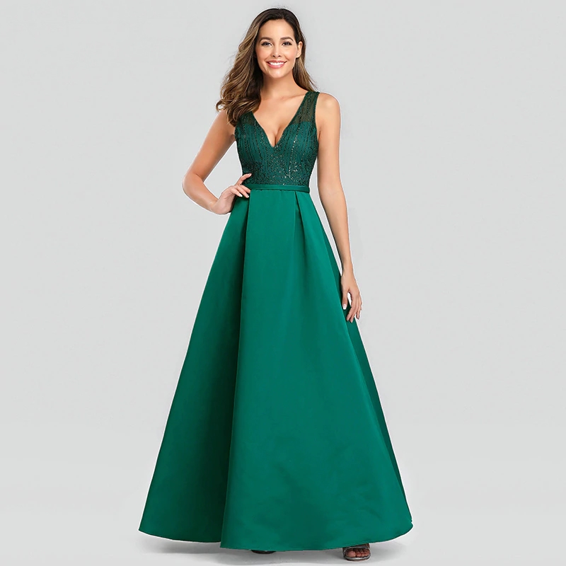vestido de formatura Verde