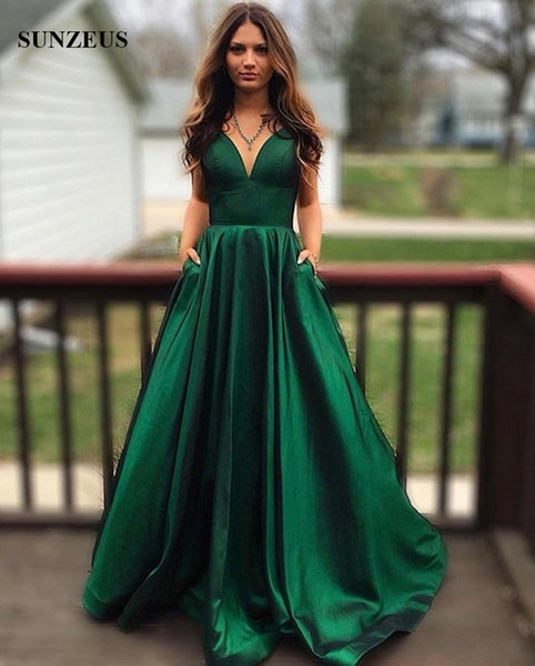 vestido de formatura Verde