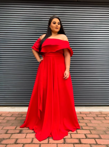 vestido de formatura Vermelho