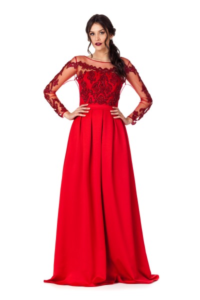 vestido de formatura Vermelho