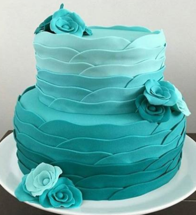 bolo azul tiffany De Casamento