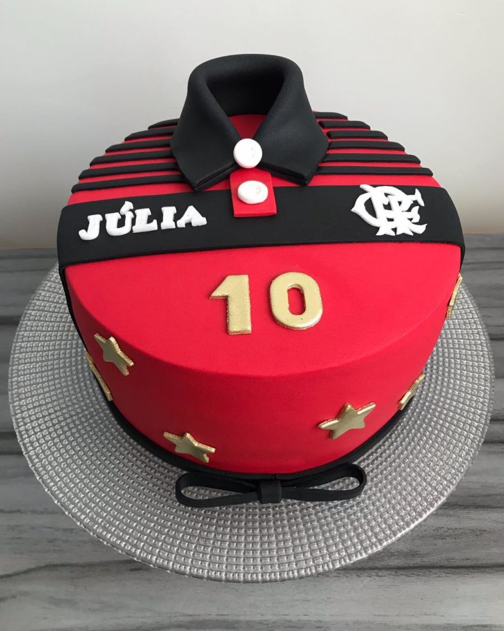 bolo com pasta americana Do Flamengo