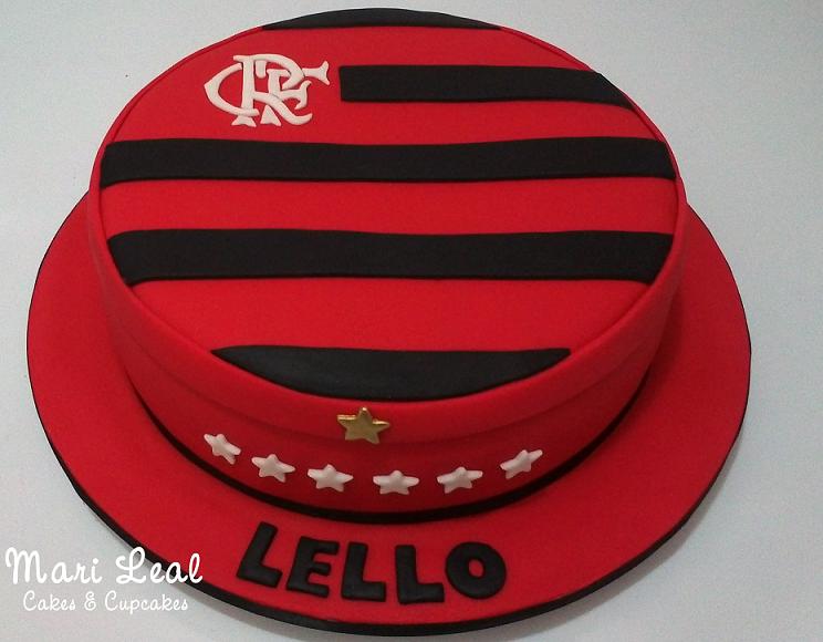 bolo com pasta americana Do Flamengo