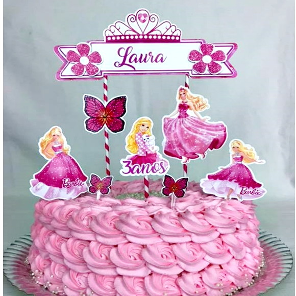 bolo de aniversario infantil Barbie