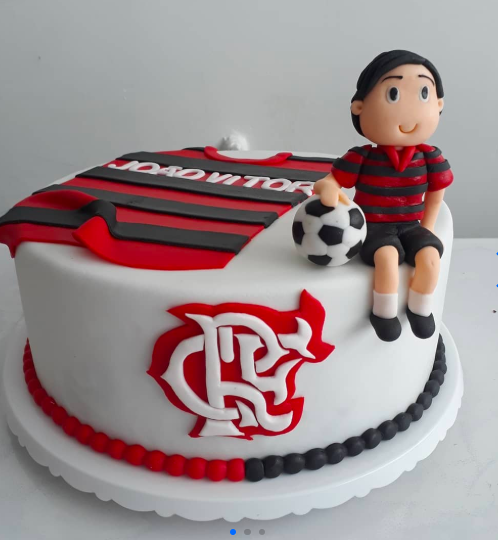 bolo de aniversario infantil Flamengo