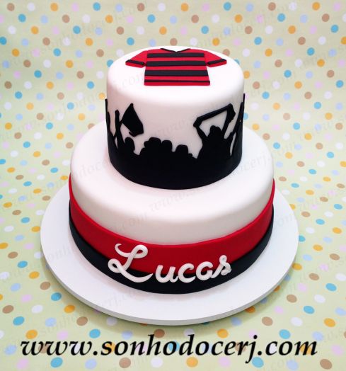 bolo de aniversario infantil Flamengo
