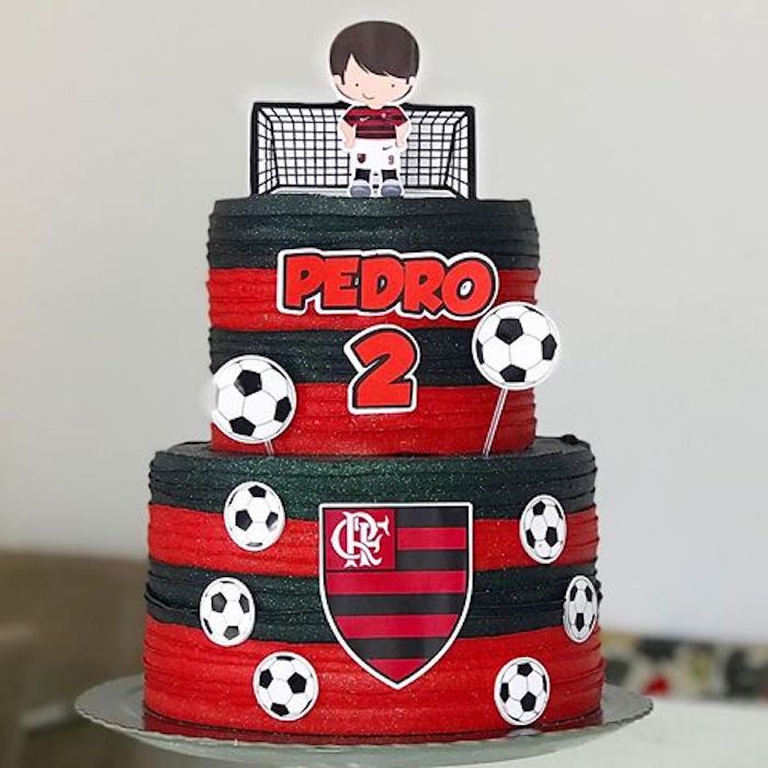 bolo de aniversario infantil Flamengo