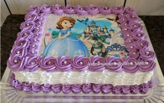 bolo de aniversario infantil Papel Arroz