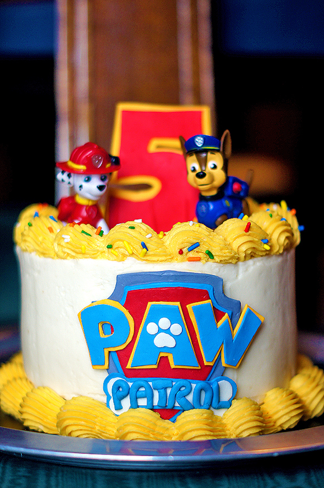 bolo de aniversario infantil Patrulha Canina